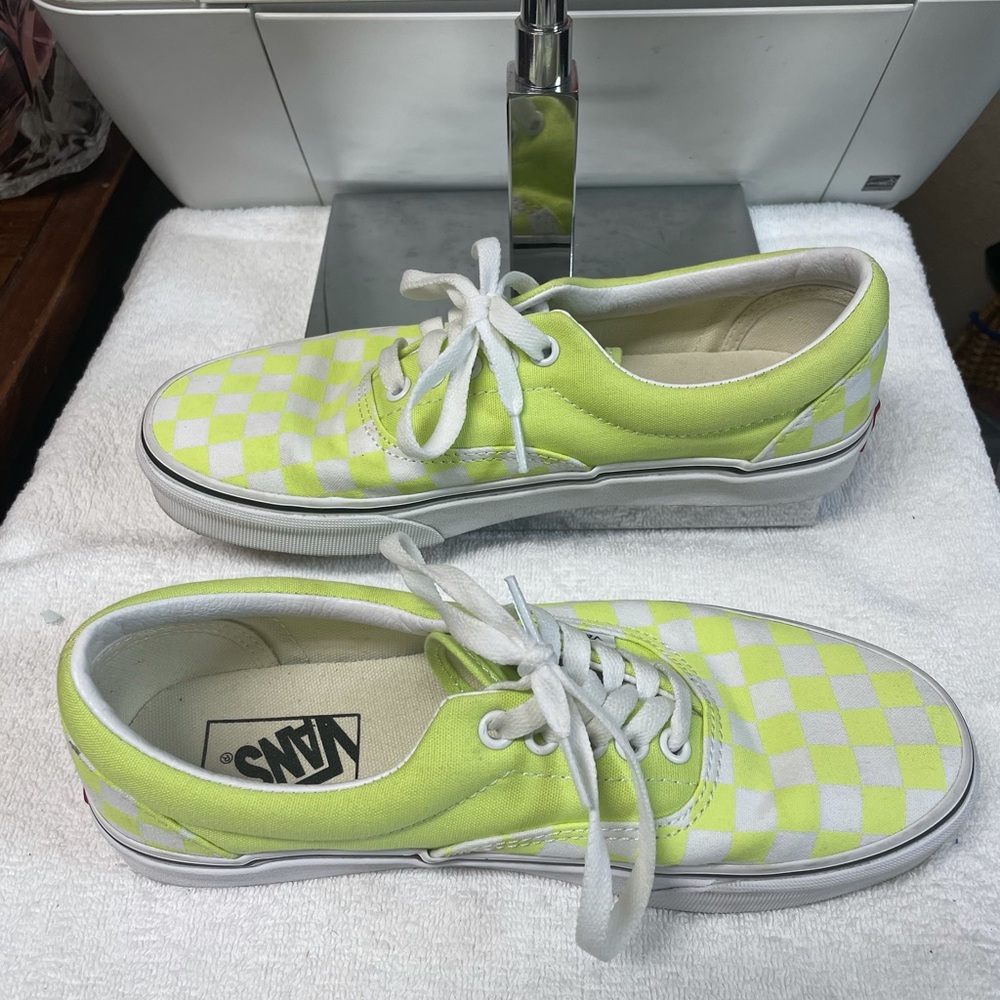 Vans Lime Checkerboards - Picture 3 of 7